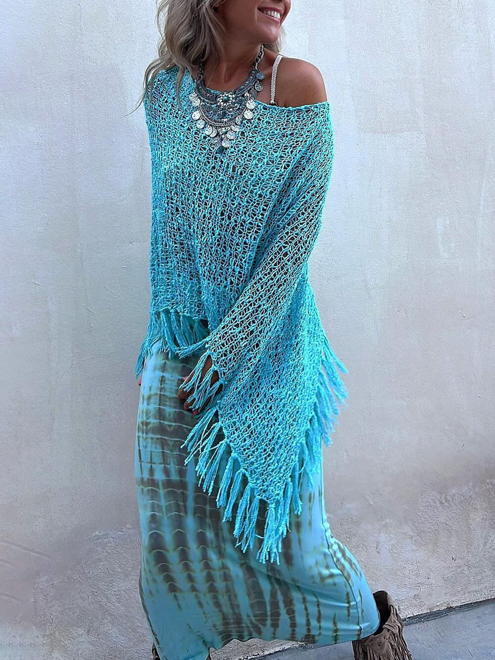 Tie-Dye High Waist Maxi Skirt