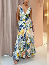 Casual Printed Sleeveless Floral Dress