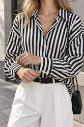 Effortless Charming Pinstripe Shirt
