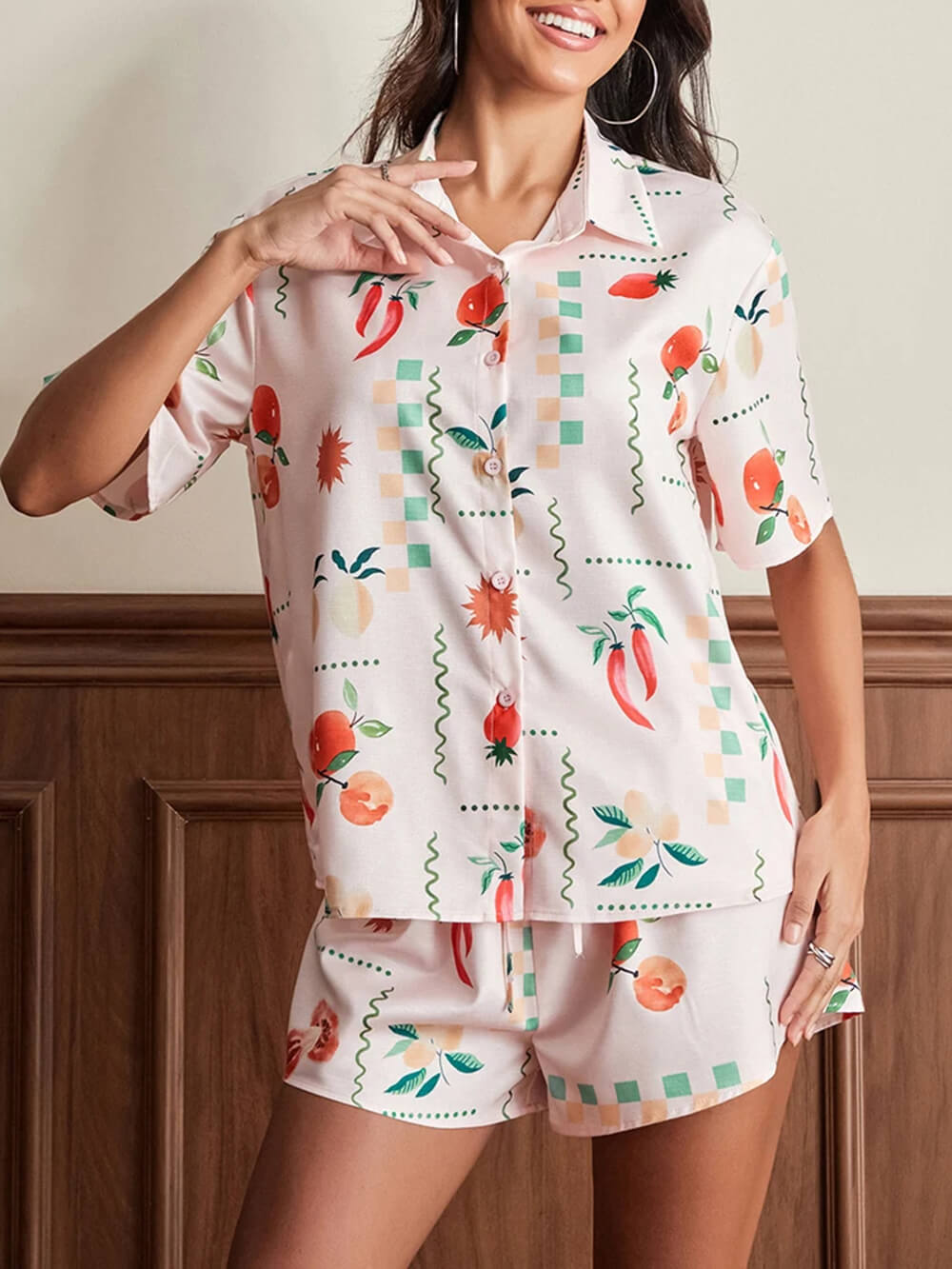 Floral Print Lounge Set