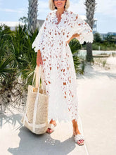 Lace Cover-Up Beach Midi Dress