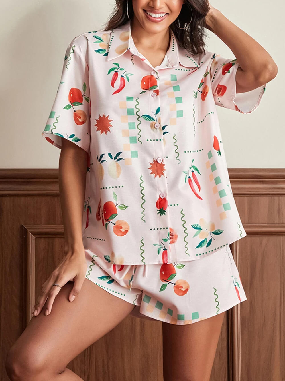 Floral Print Lounge Set