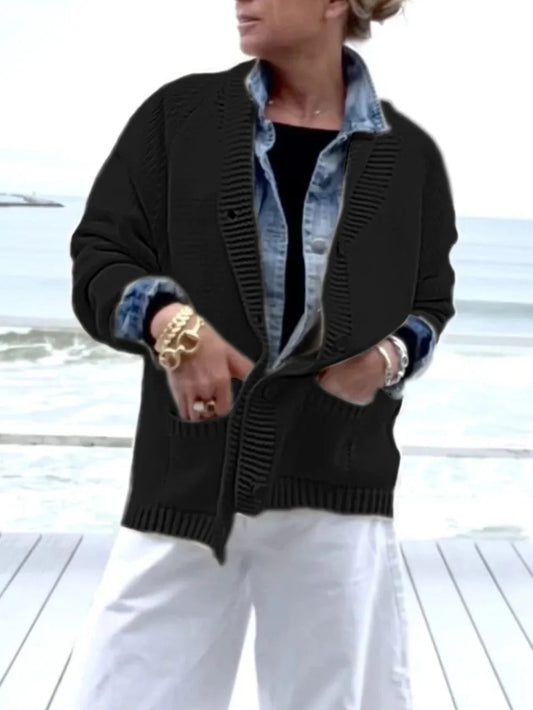 Lobster Graphic Cardigan Sweater