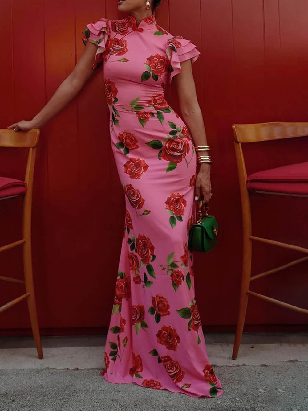 Sleeveless Casual Floral Dress