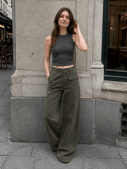 Vintage Draped Cuffed Cargo Pants