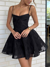 V-neck Floral Lace Elegant Light Mini Gown