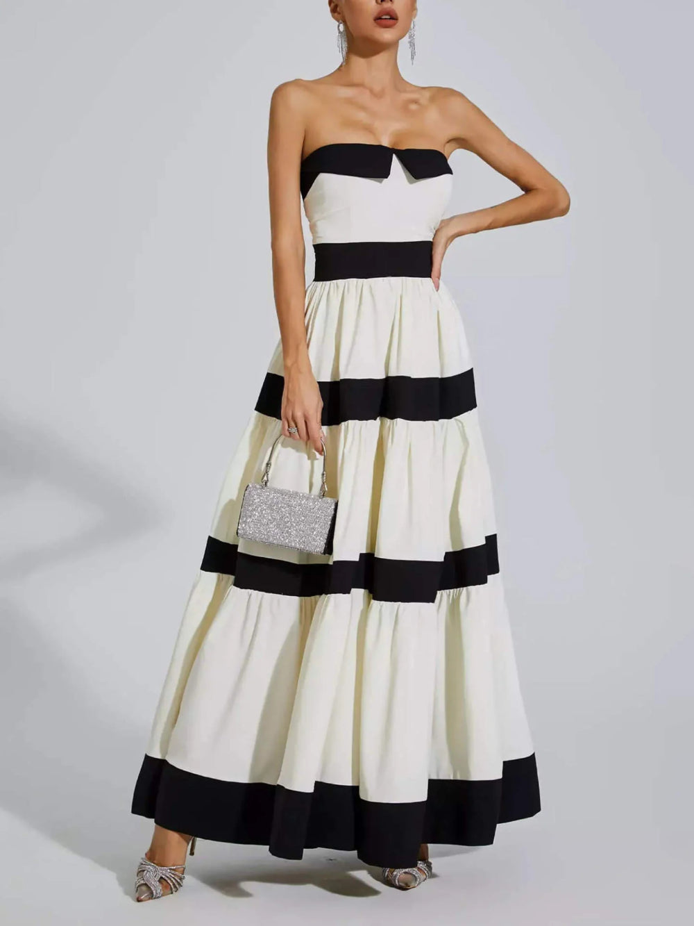 Colorblock Striped Dres