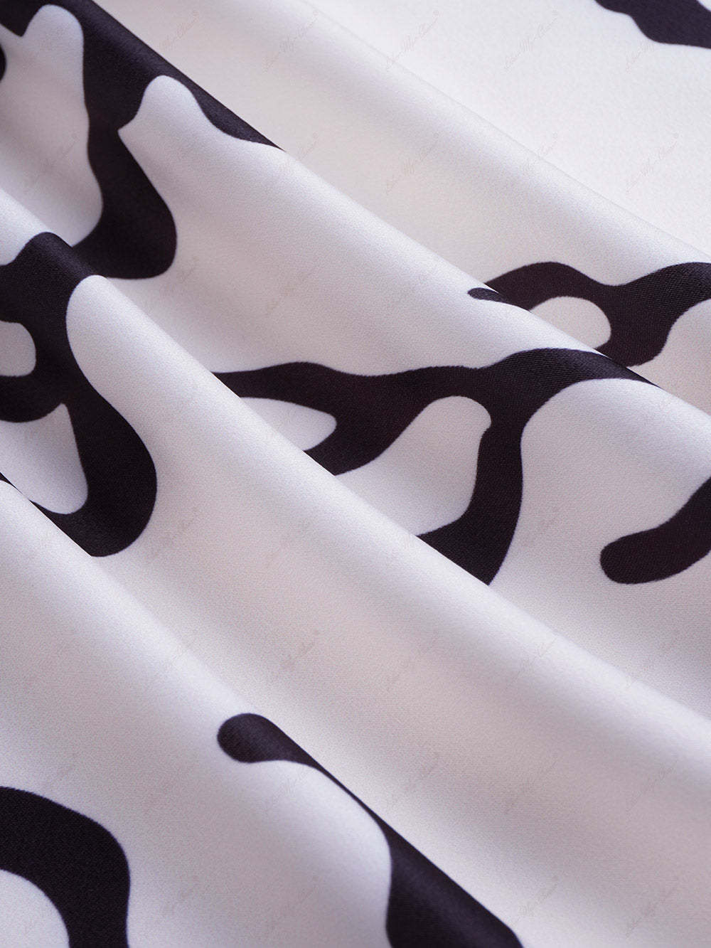 Wide-Leg Print Trousers