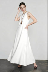 Pure Linen Tank Maxi Vacation Dress