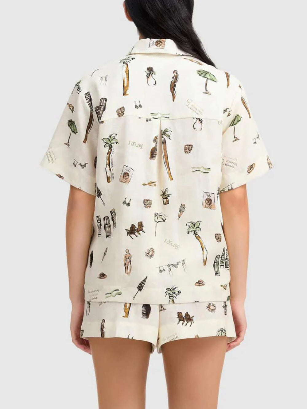 Loose Fit Printed Shorts Set