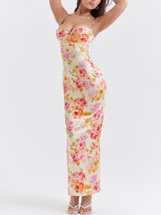 Floral Print Sexy Bodycon Dress