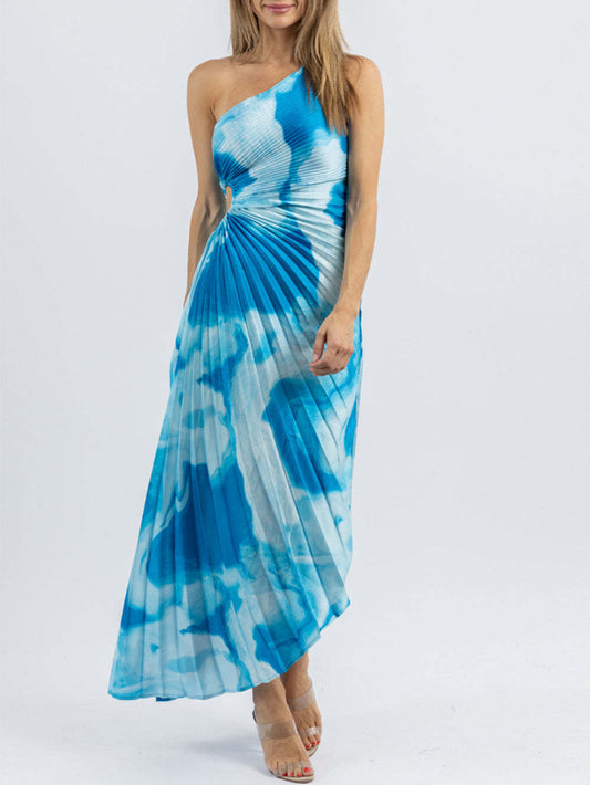 Surf Blue Sleeveless Midi Dress