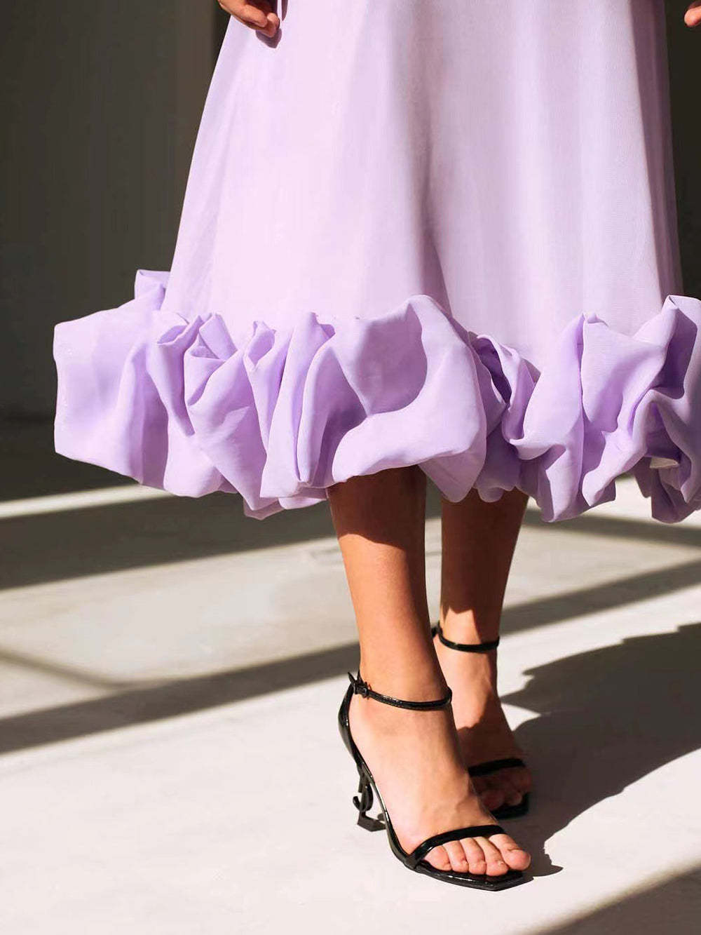 Flounce Bustier Mini Dress