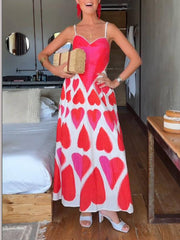 Elegant Painted Hearts Dress