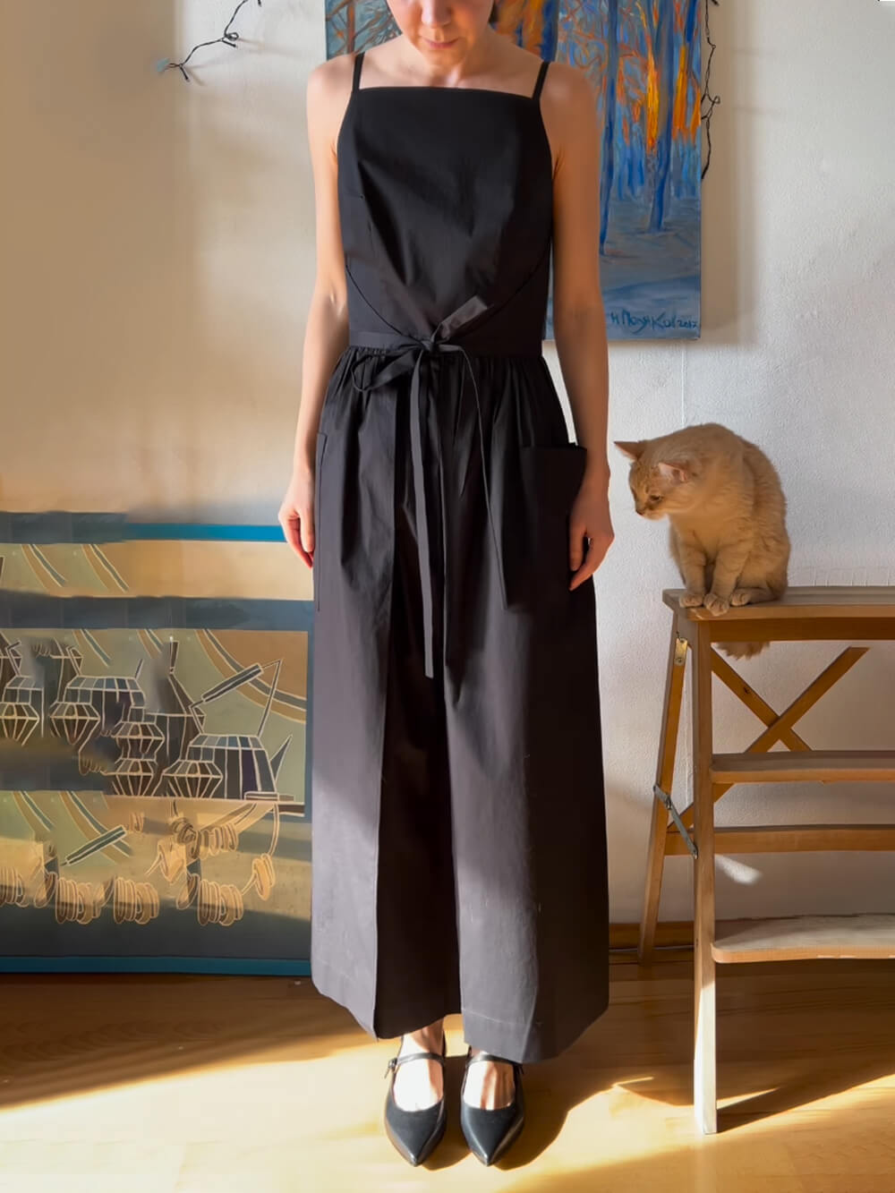 Strapless Square Neck Tie Dress
