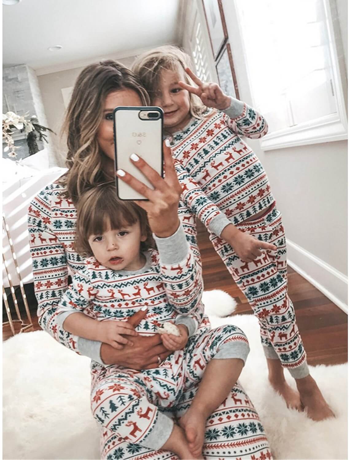 Snowflake Tree Matching Family Pajamas