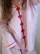 Pink Stripe Girls Pajama Set
