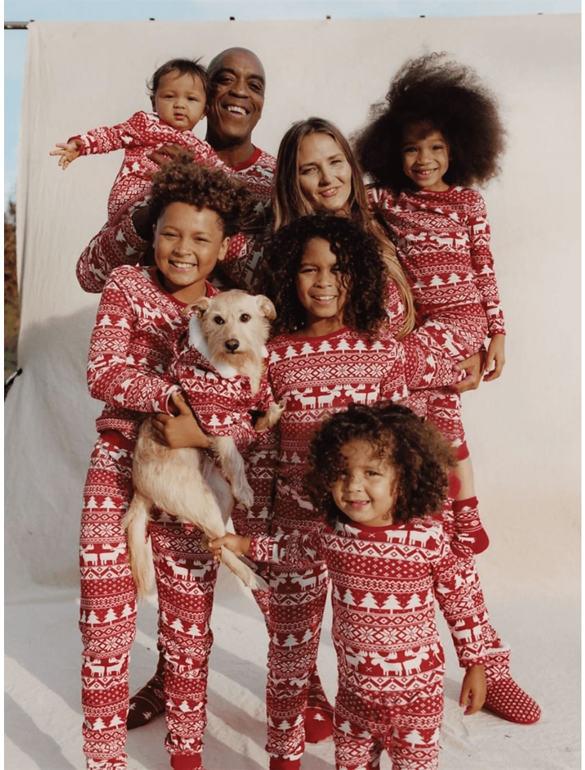 Snowflake Tree Matching Family Pajamas