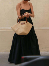 A-Line Waist-Cinching Backless Cami Dress