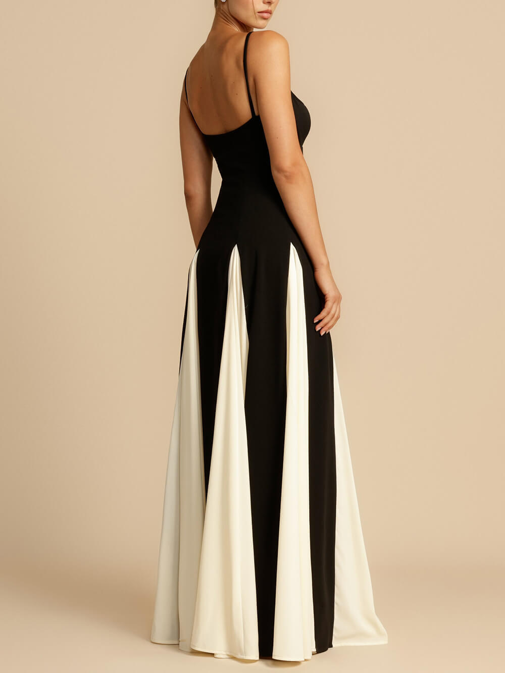 Loose A-Line Chic Colorblock Cami Dress