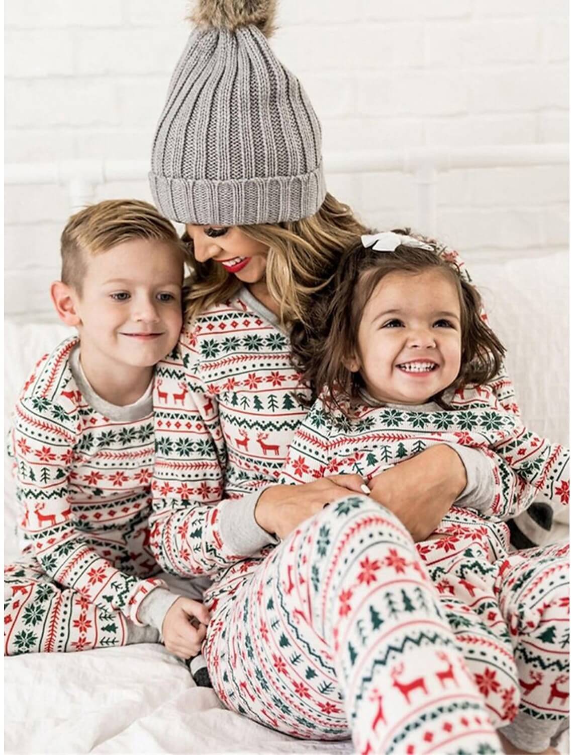 Snowflake Tree Matching Family Pajamas