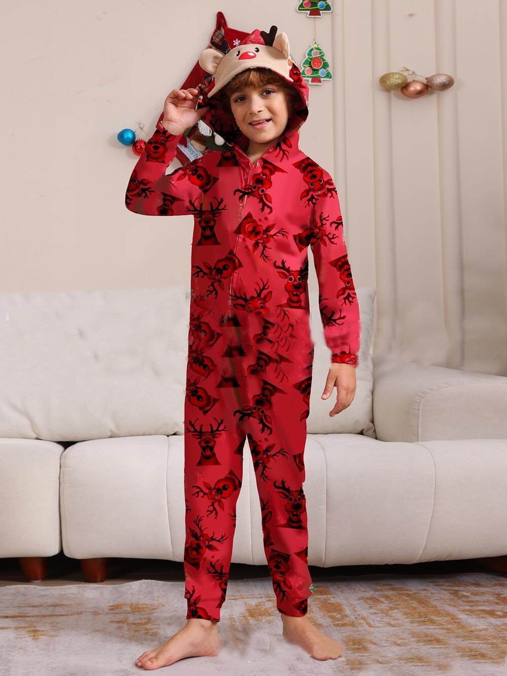 Elk Print Matching Family Onesies