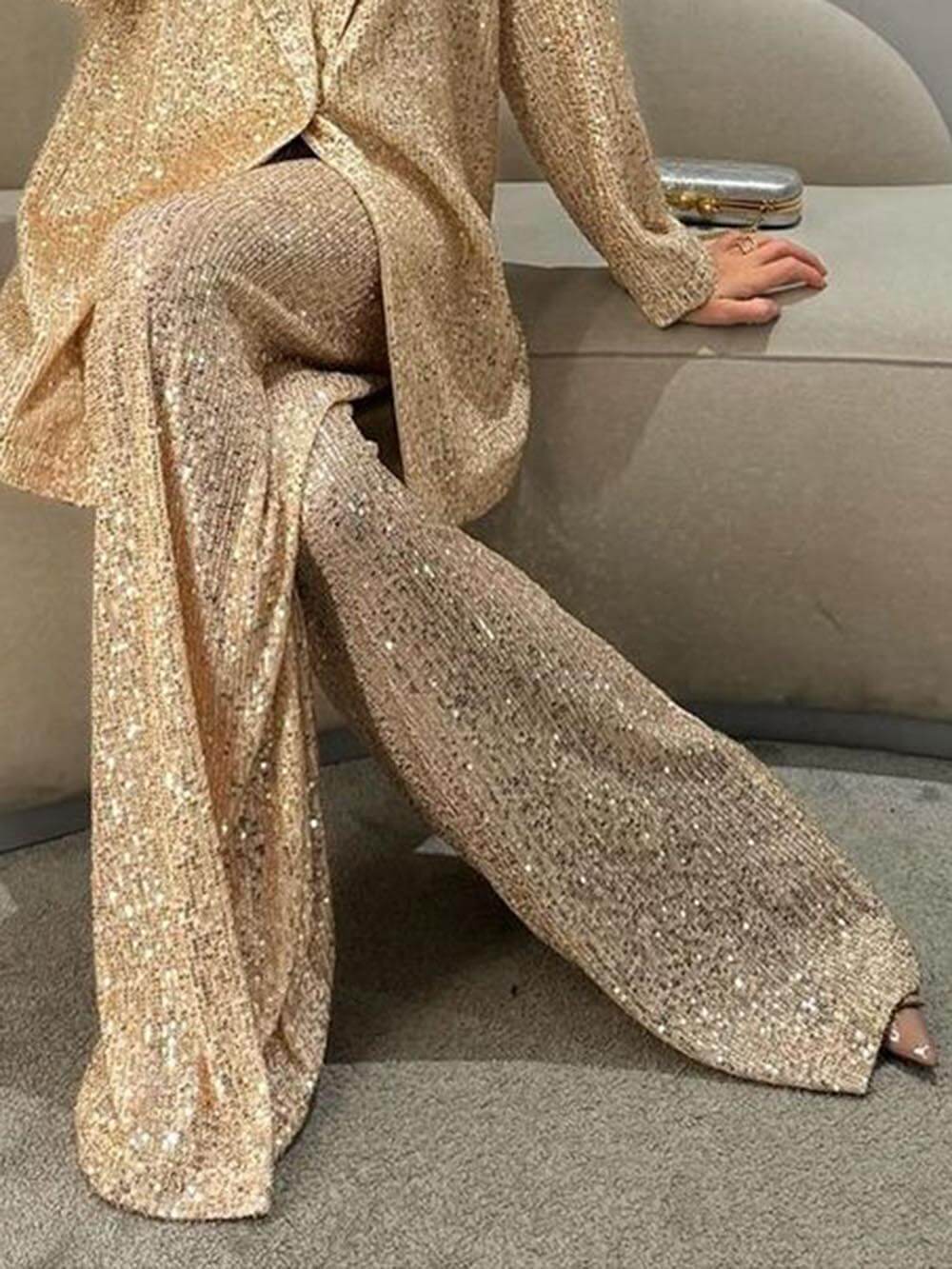 Fashion Sequin Suit Jacket