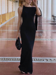 Casual Sexy One-Shoulder Bodycon Dress