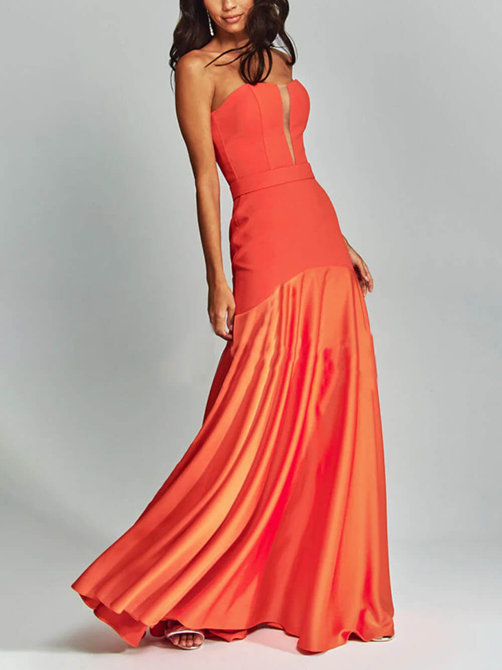 Strapless Sleeveless Bodycon Cami Dress