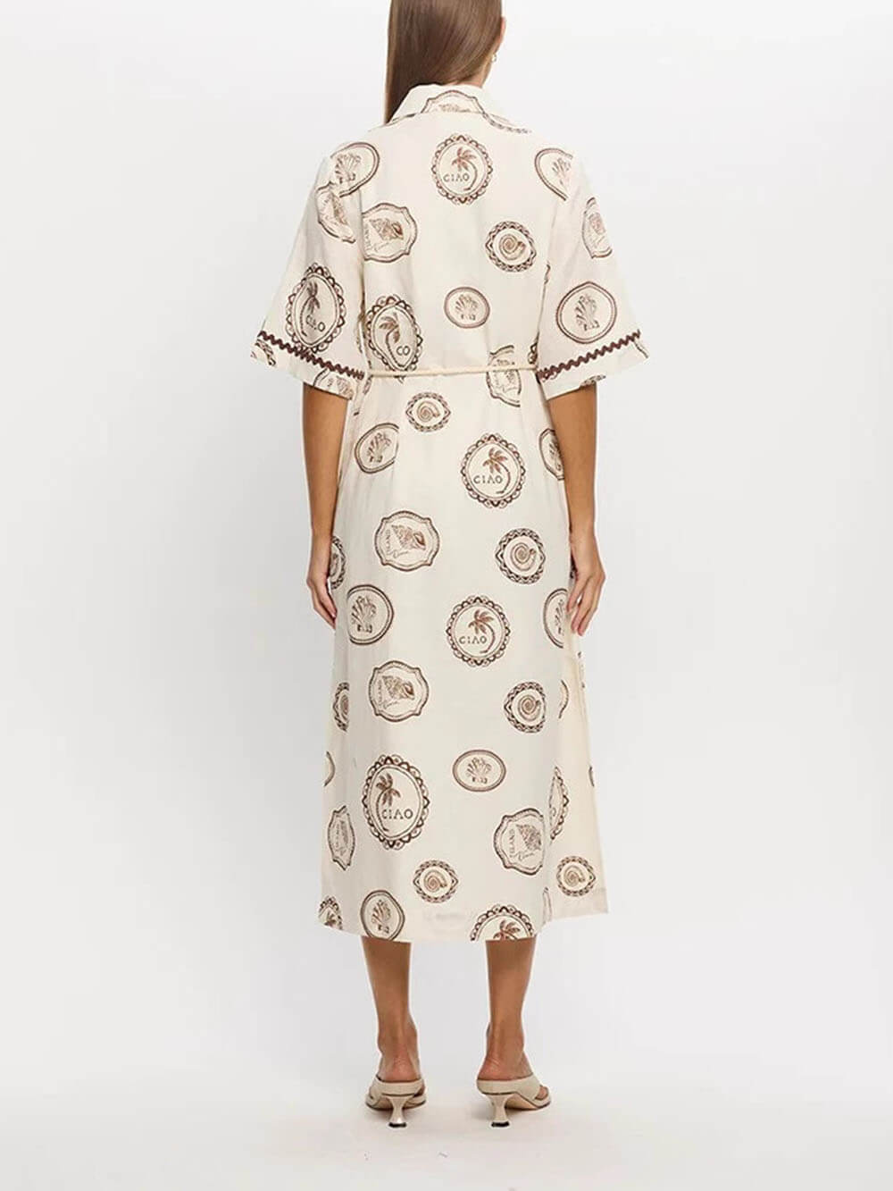 Casual Long Shirt Open Front Dress