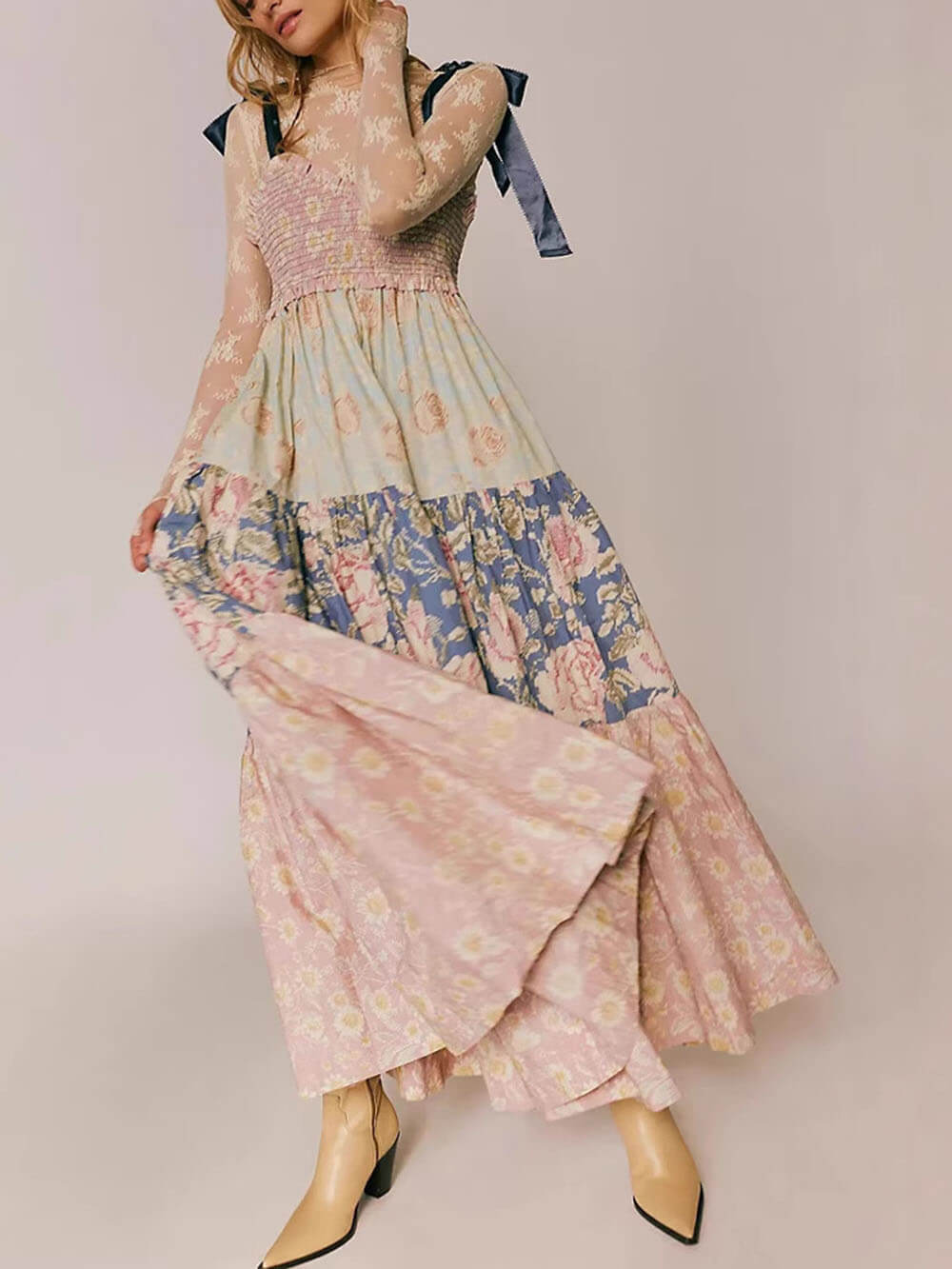 Fashion Fitted Floral Cami Dress