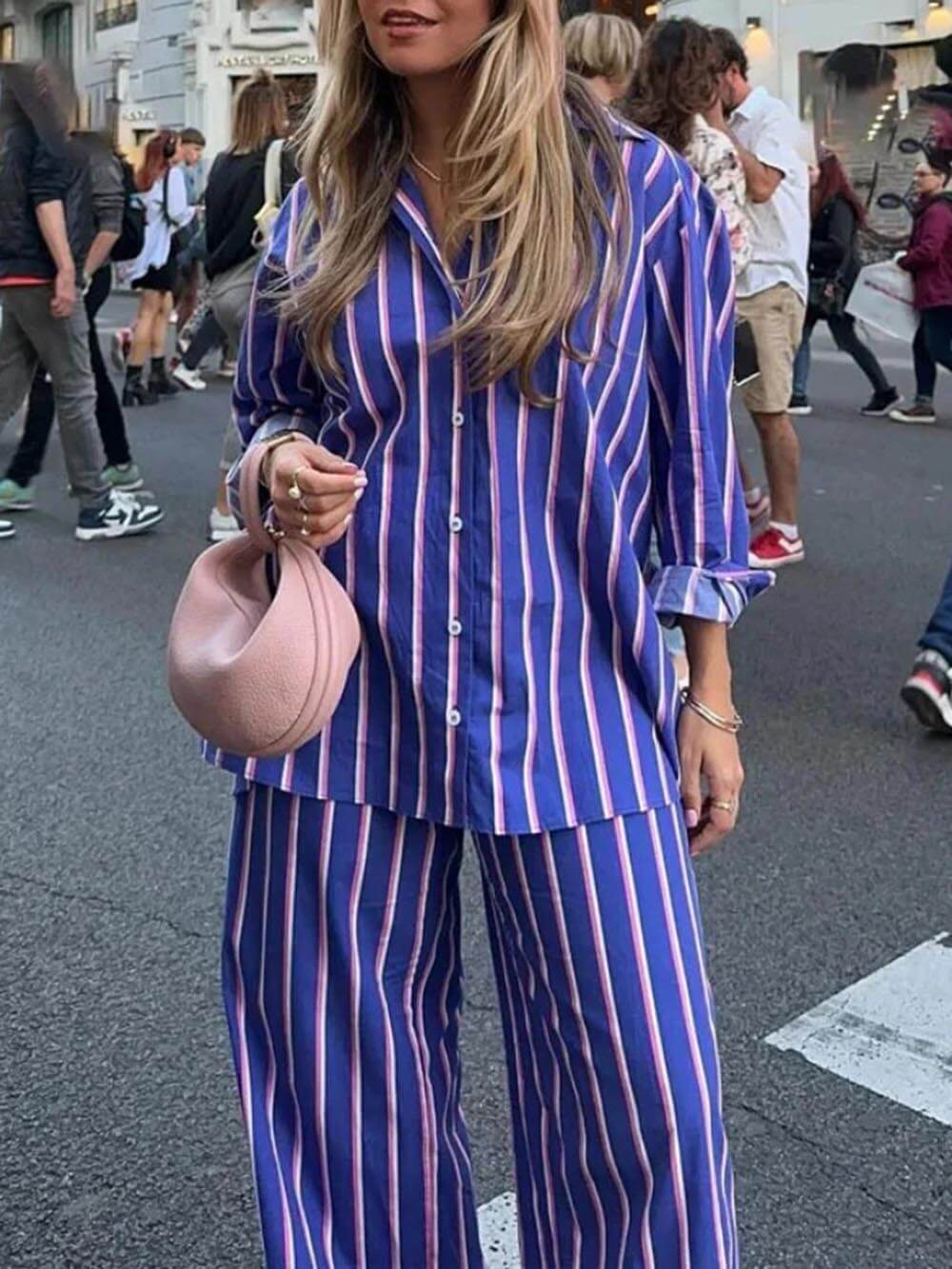 Striped Button Down Shirt
