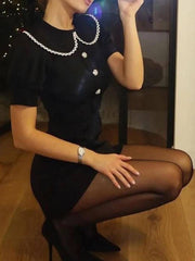 Sweet Lace Trimmed Flowy A-Line Dress