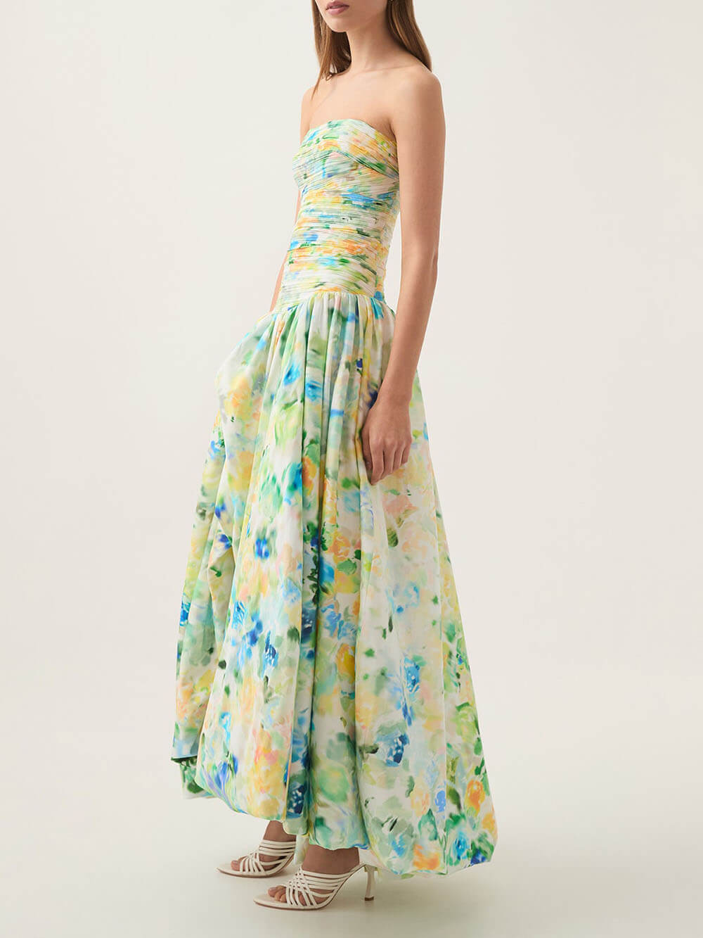 Waist-Tied Slimming Sexy Slit Sleeveless Maxi Dress