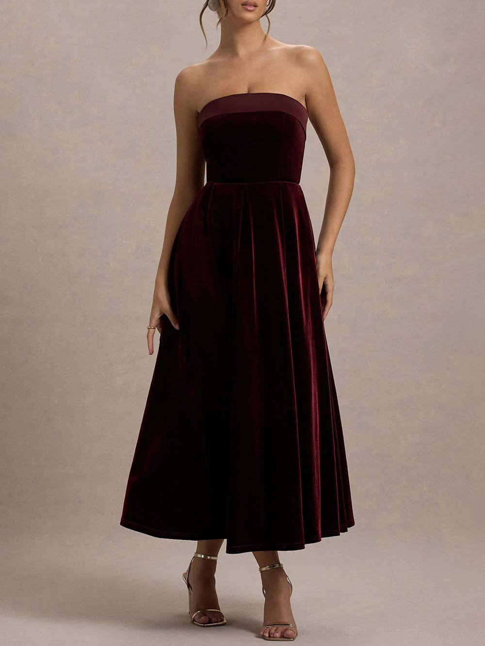 Sleeveless Sexy Solid Fitted Elegant Evening Gown