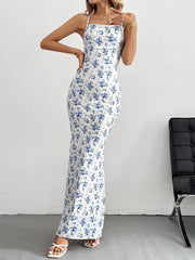 Backless Tie High-Waist Sexy Maxi Dress