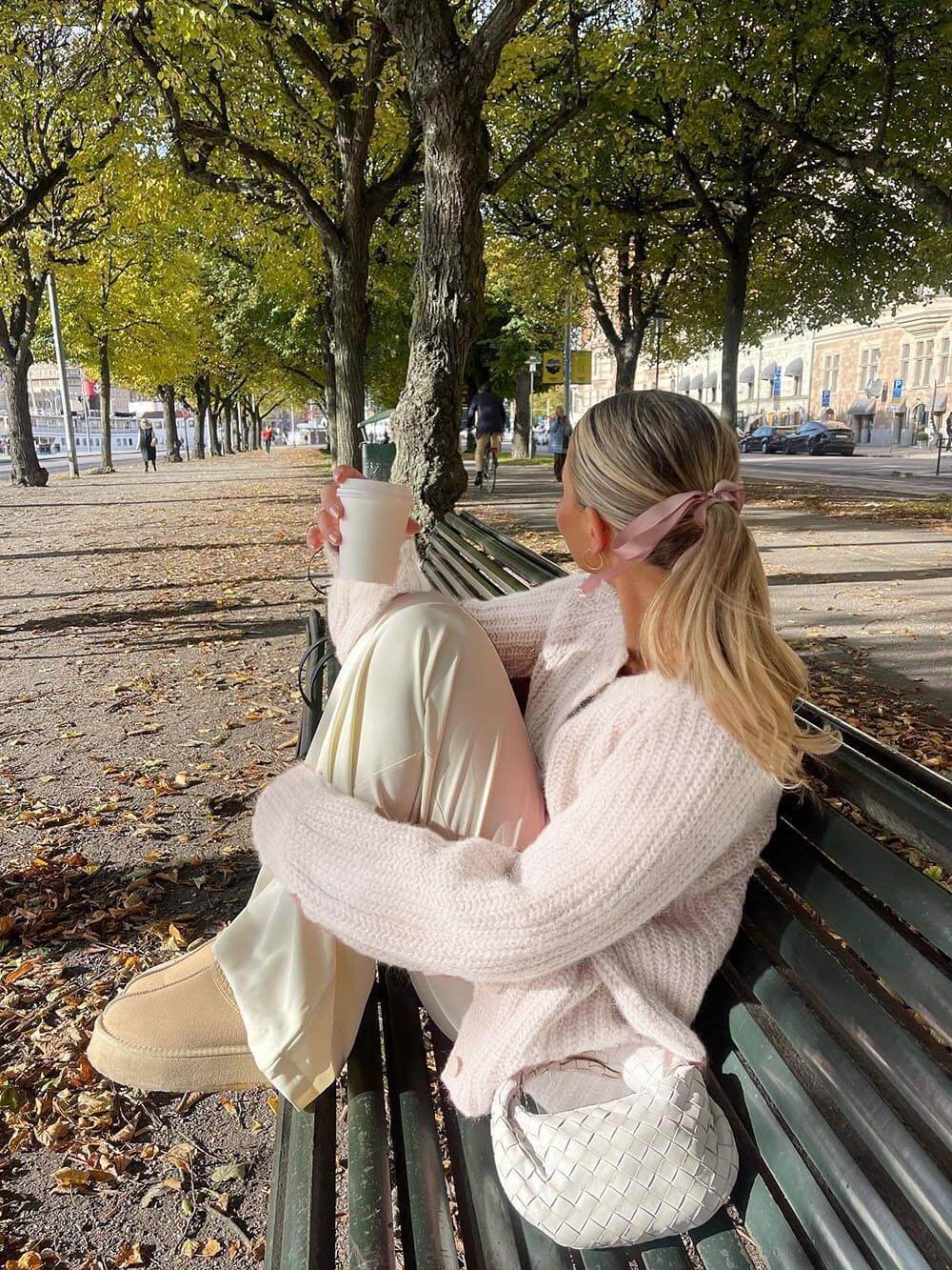 Solid Color Loose Knit Cardigan