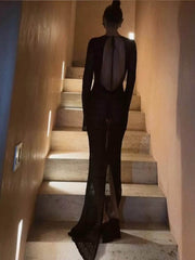 Hollow Out Split Beach Cover-Up Dress