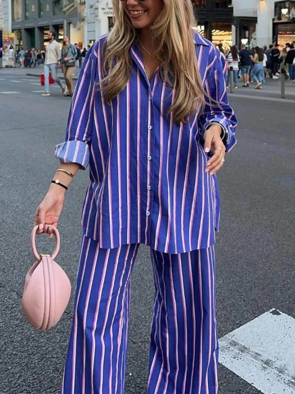 Striped Button Down Shirt