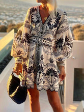 Printed Breezy Loose Fit Mini Dress