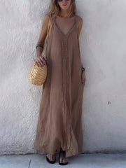Strapless Loose Fit Vacation Dress