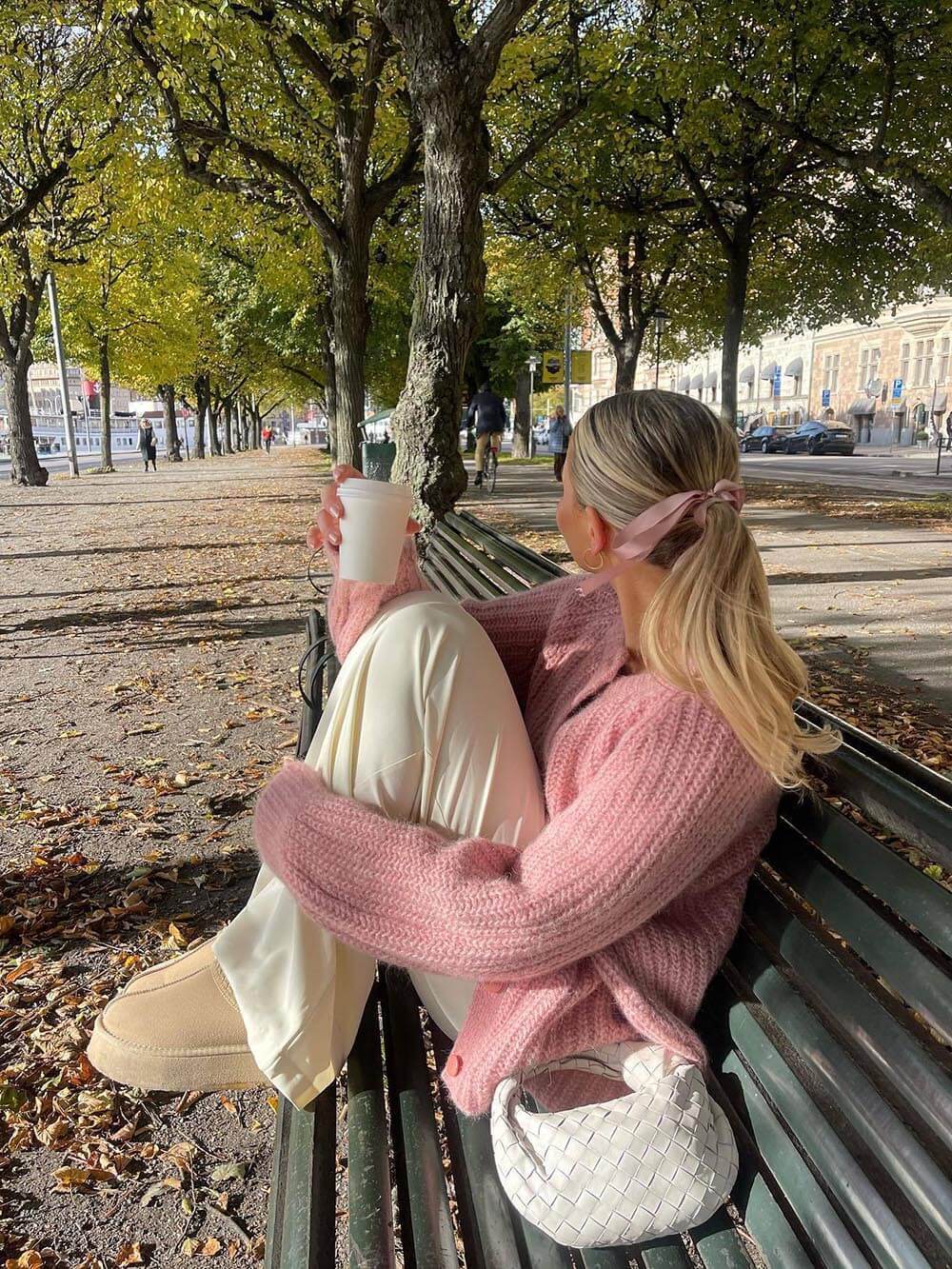 Solid Color Loose Knit Cardigan