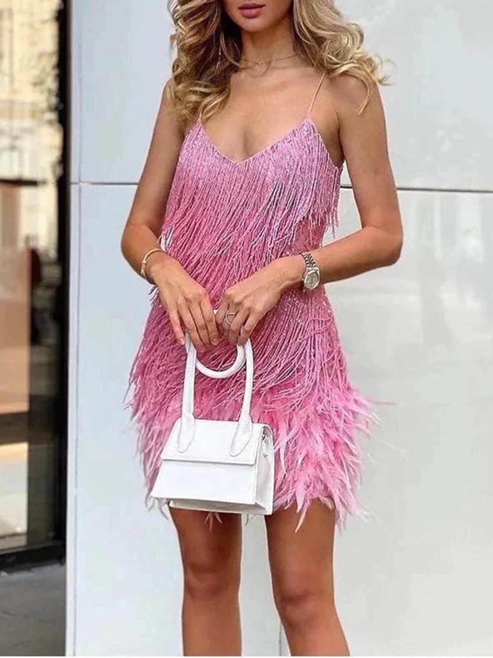 Chic Ruched Hem Fitted Mini Dress