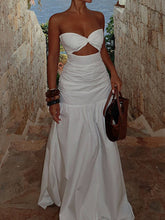 Strapless Hollow Dress