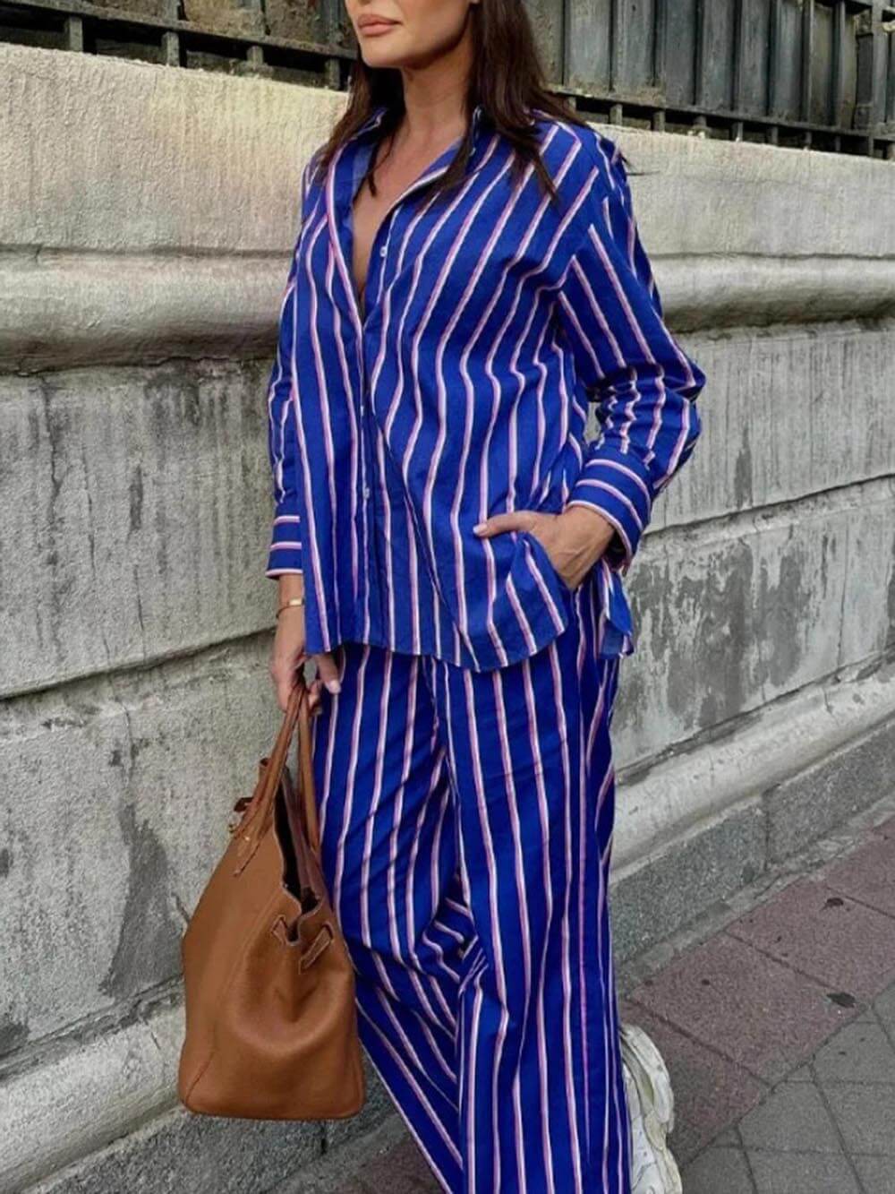 Striped Button Down Shirt