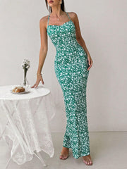 Backless Tie High-Waist Sexy Maxi Dress