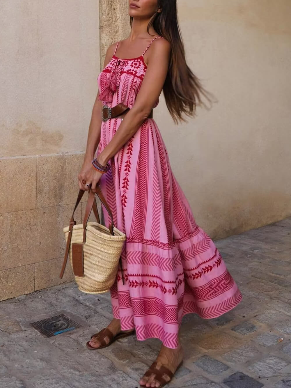Crochet Knit Floral Dress