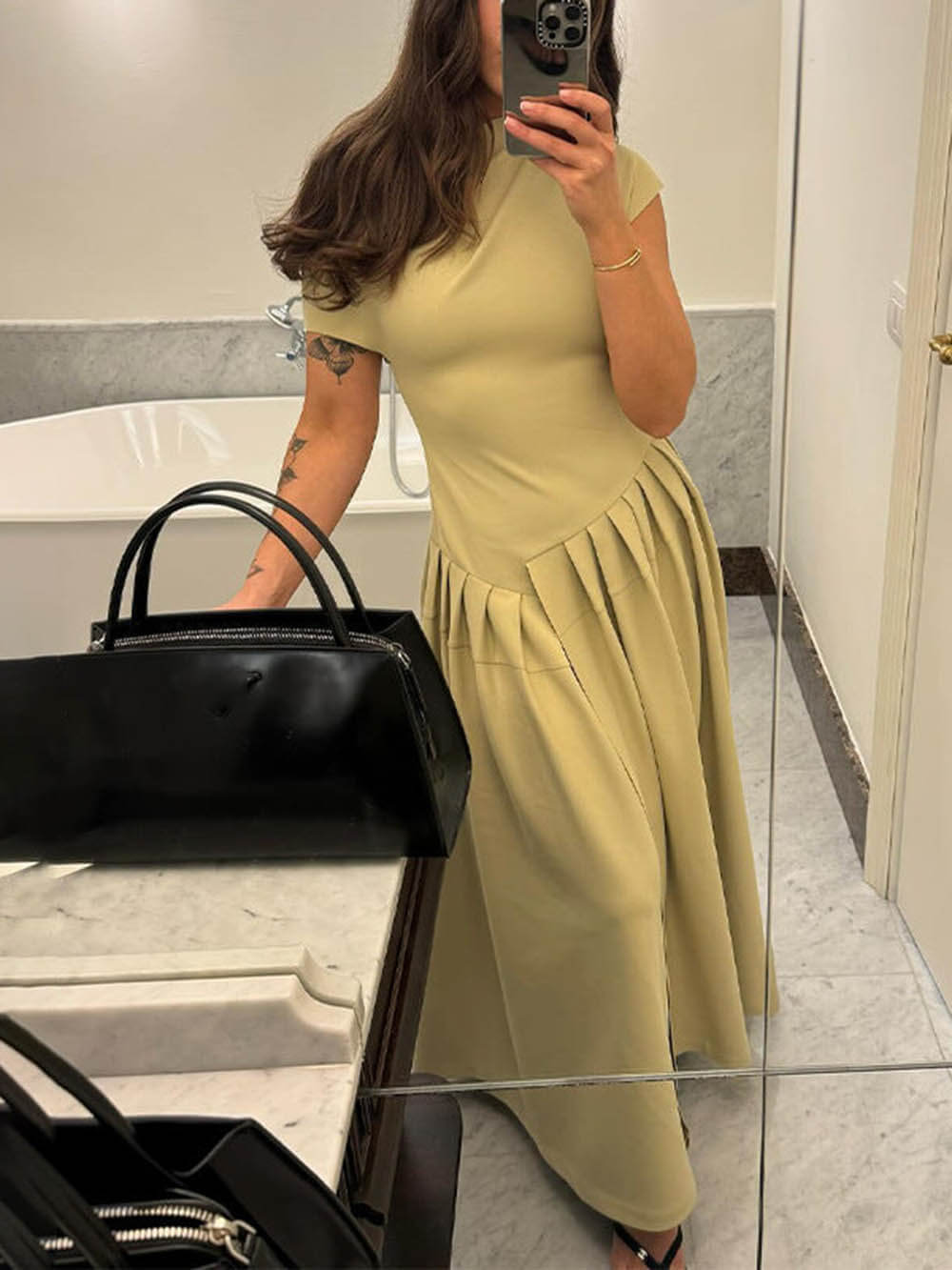 Elegant Fashionable High-Waist Dress