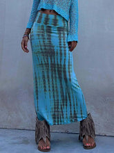 Tie-Dye High Waist Maxi Skirt