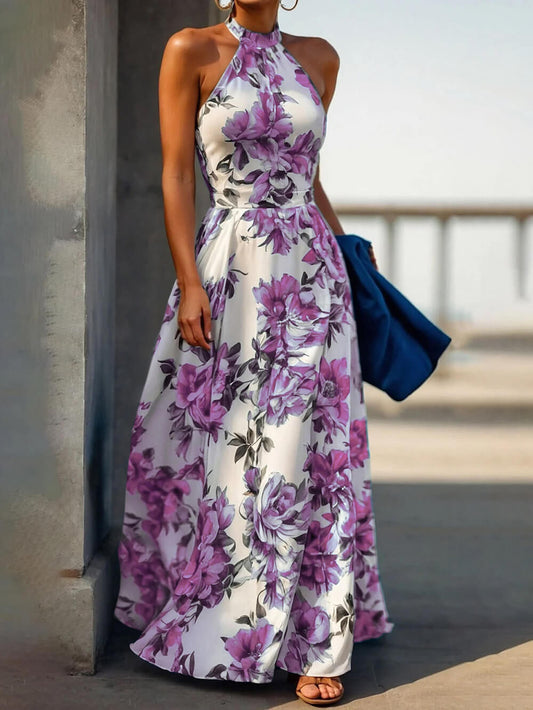 Elegant Fashionable Floral Maxi Dress